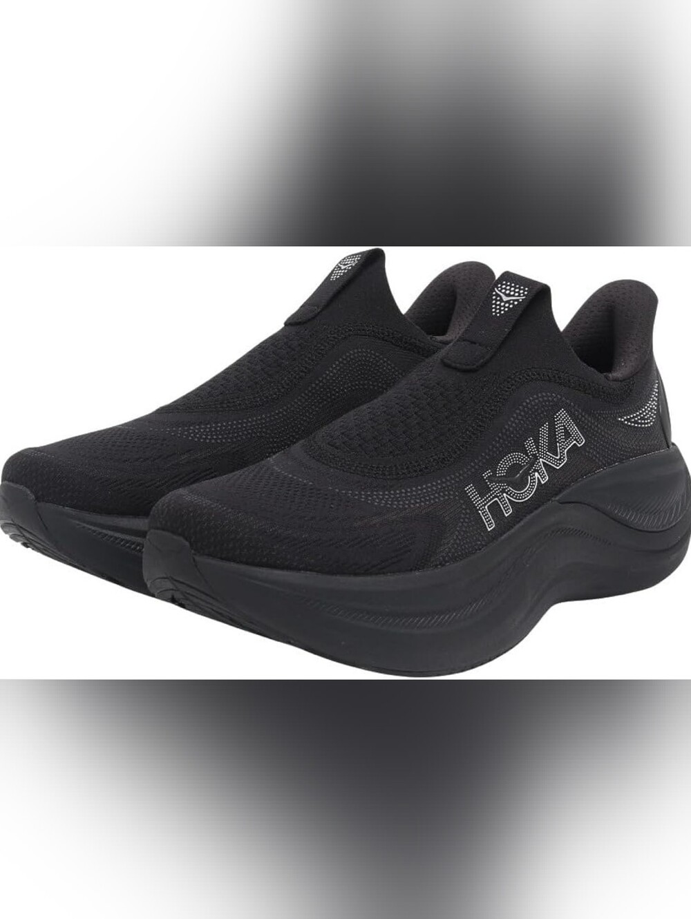HOKA Slip-On Running Shoes in Black